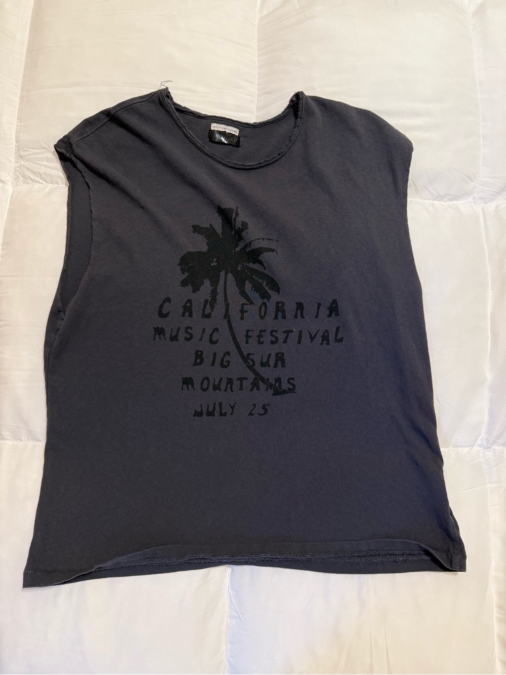 MOTHER Black Graphic Festival Muscle Tee